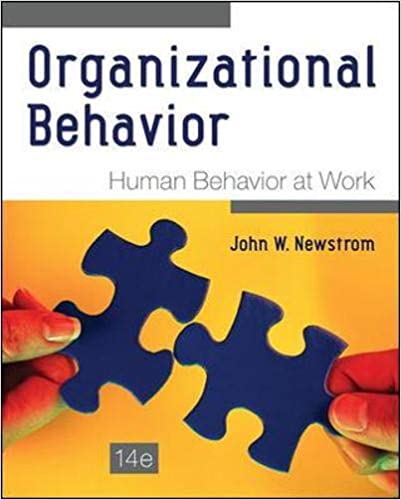 Organizational behavior human behavior at work book cover