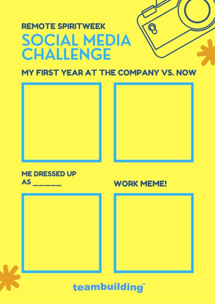 Online Spirit Week Social Media Game 1