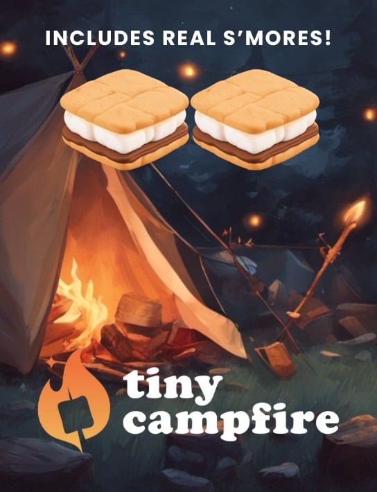 tiny campfire